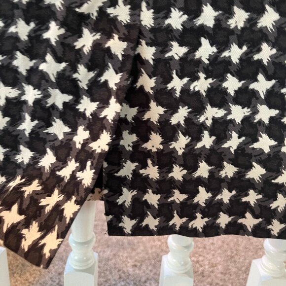 TALBOTS PETITES WOMENS SZ 6P HOUNDSTOOTH SKIRT - Picture 8 of 9